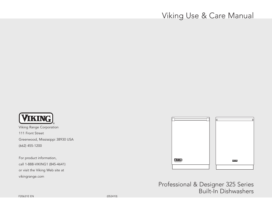 Viking F20631E User Manual | 22 pages