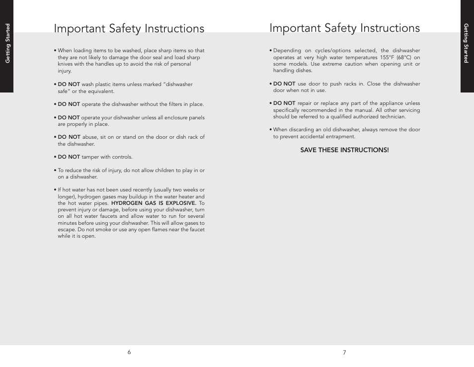 Important safety instructions | Viking F20631E User Manual | Page 4 / 22