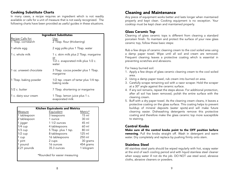 Cleaning and maintenance | Viking F20033C User Manual | Page 5 / 8