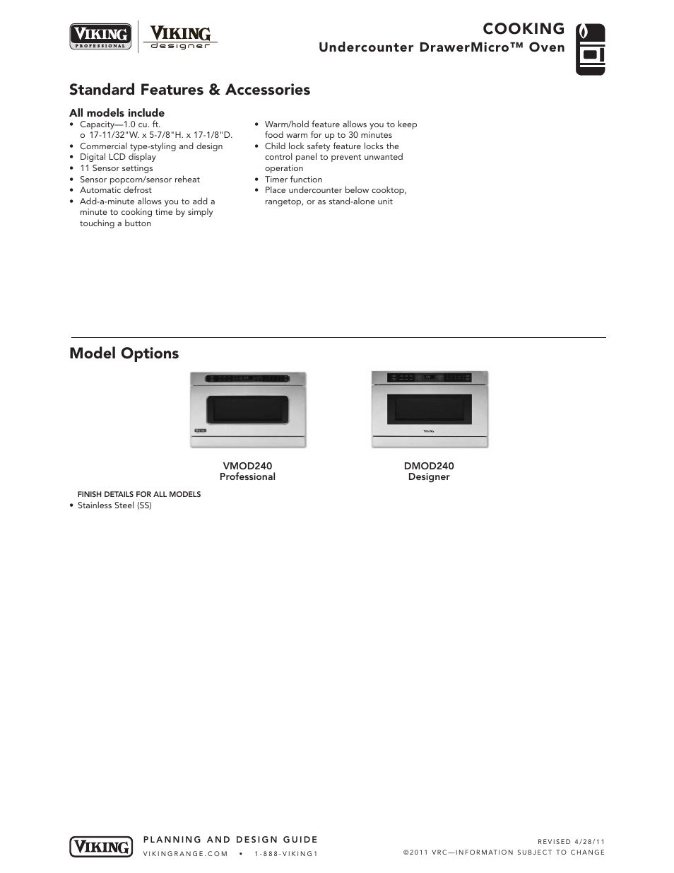 Viking DMOD240 User Manual | 4 pages