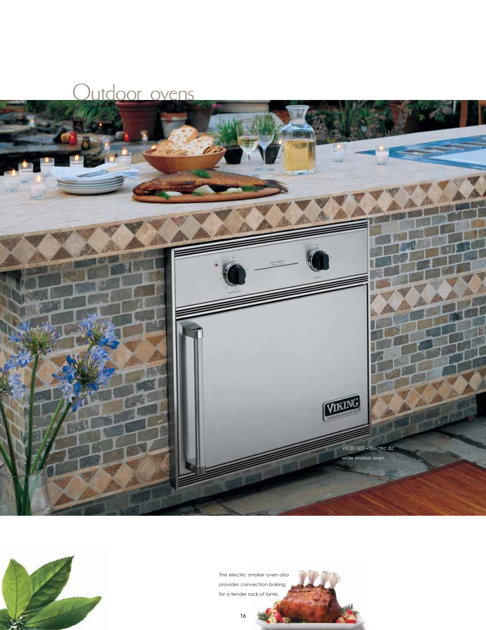 Outdoor ovens | Viking F60112I User Manual | Page 16 / 52