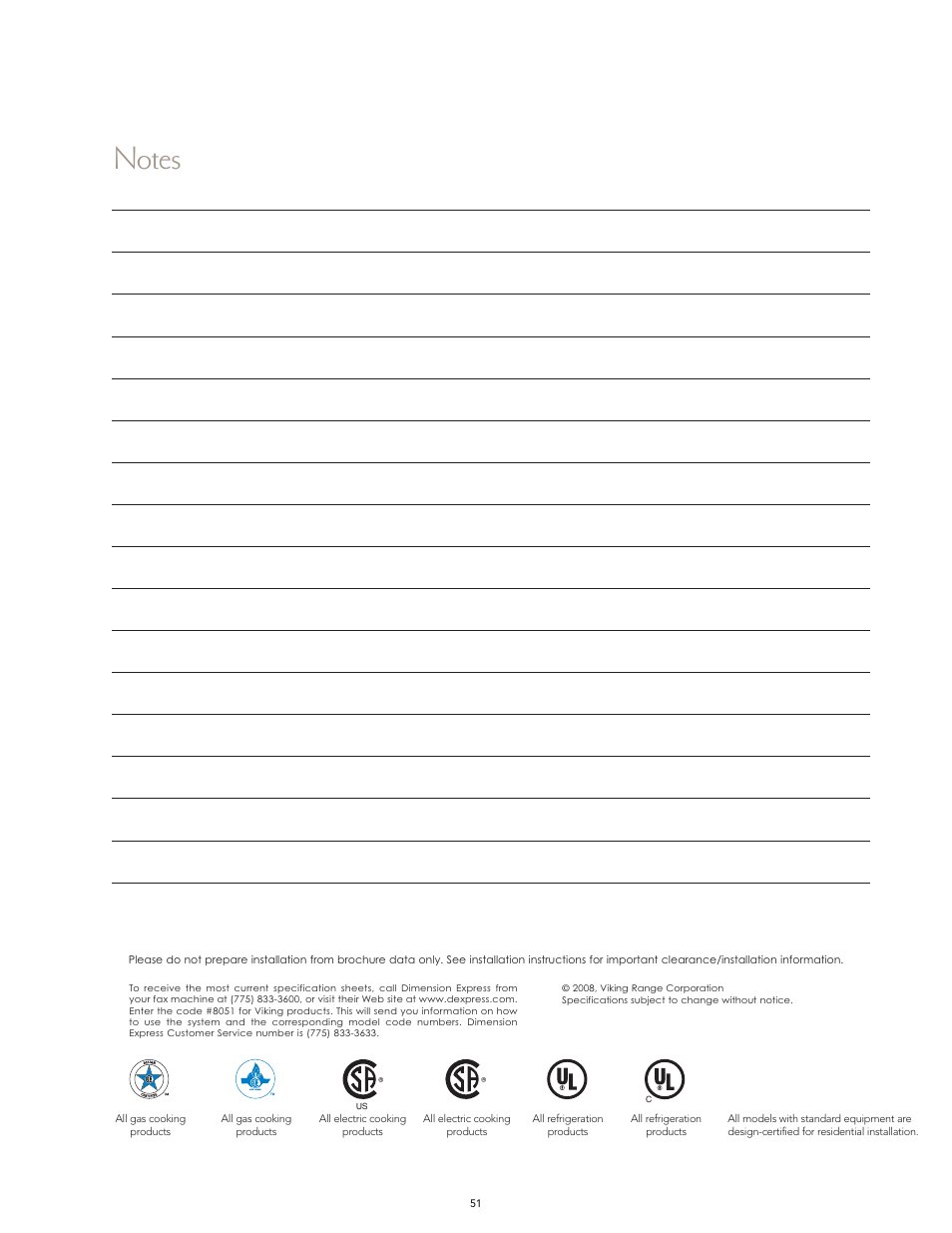 Viking F60112I User Manual | Page 51 / 52