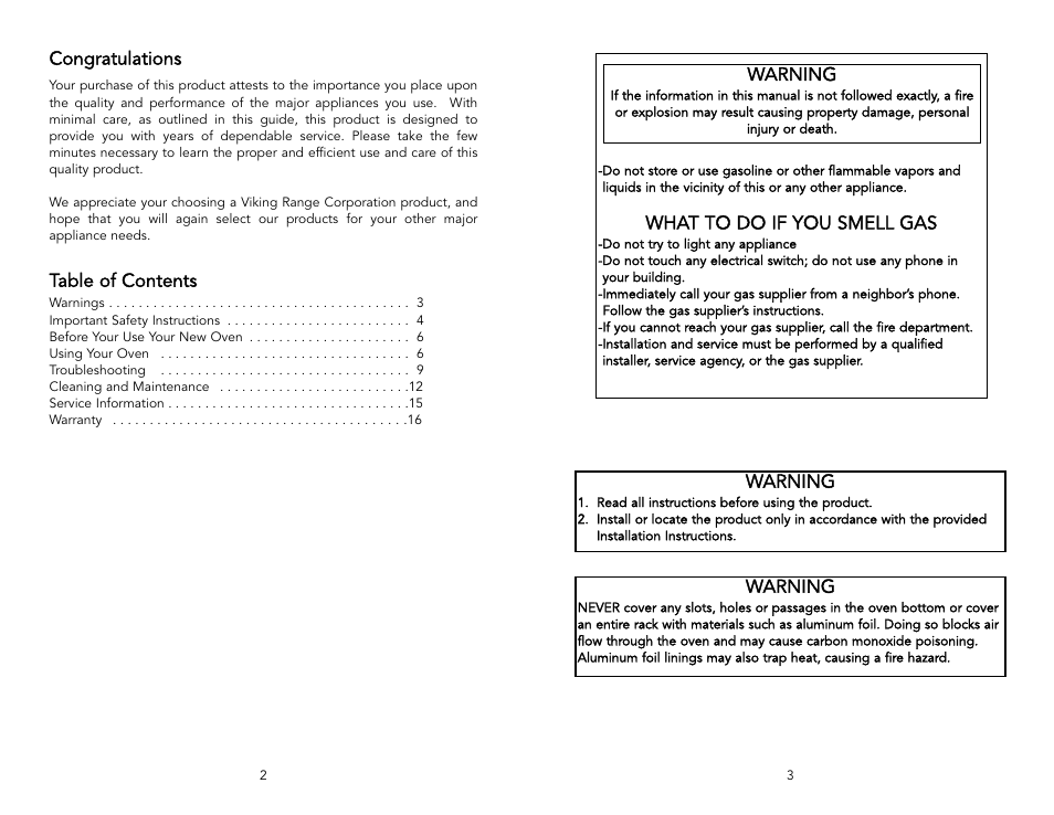 Viking F20288 User Manual | Page 2 / 10