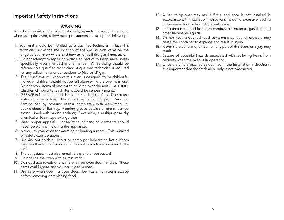 Important safety instructions | Viking F20288 User Manual | Page 3 / 10