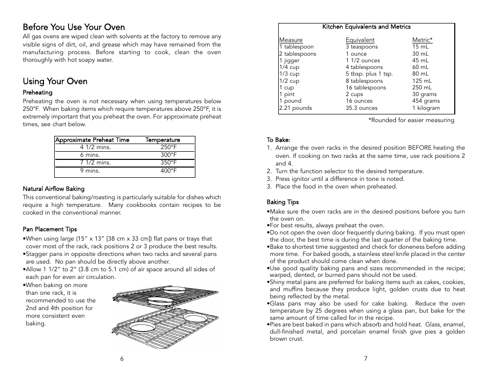 Using your oven, Before you use your oven | Viking F20288 User Manual | Page 4 / 10