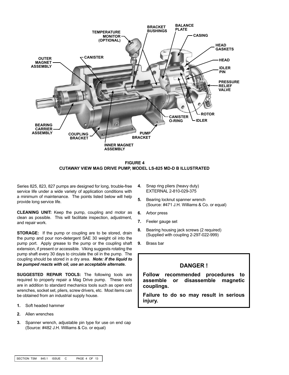 Danger | Viking 823 User Manual | Page 4 / 13