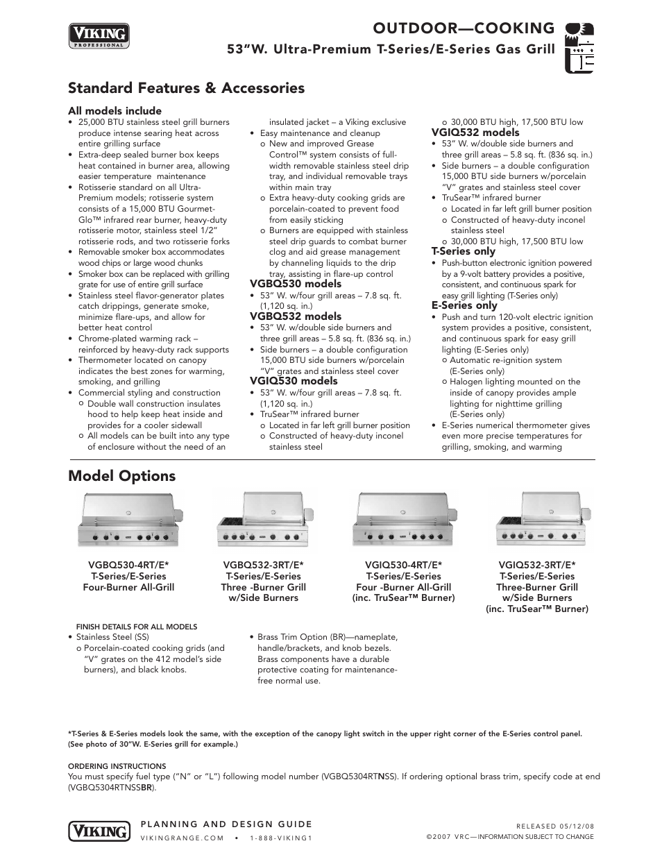 Viking T-Series User Manual | 7 pages