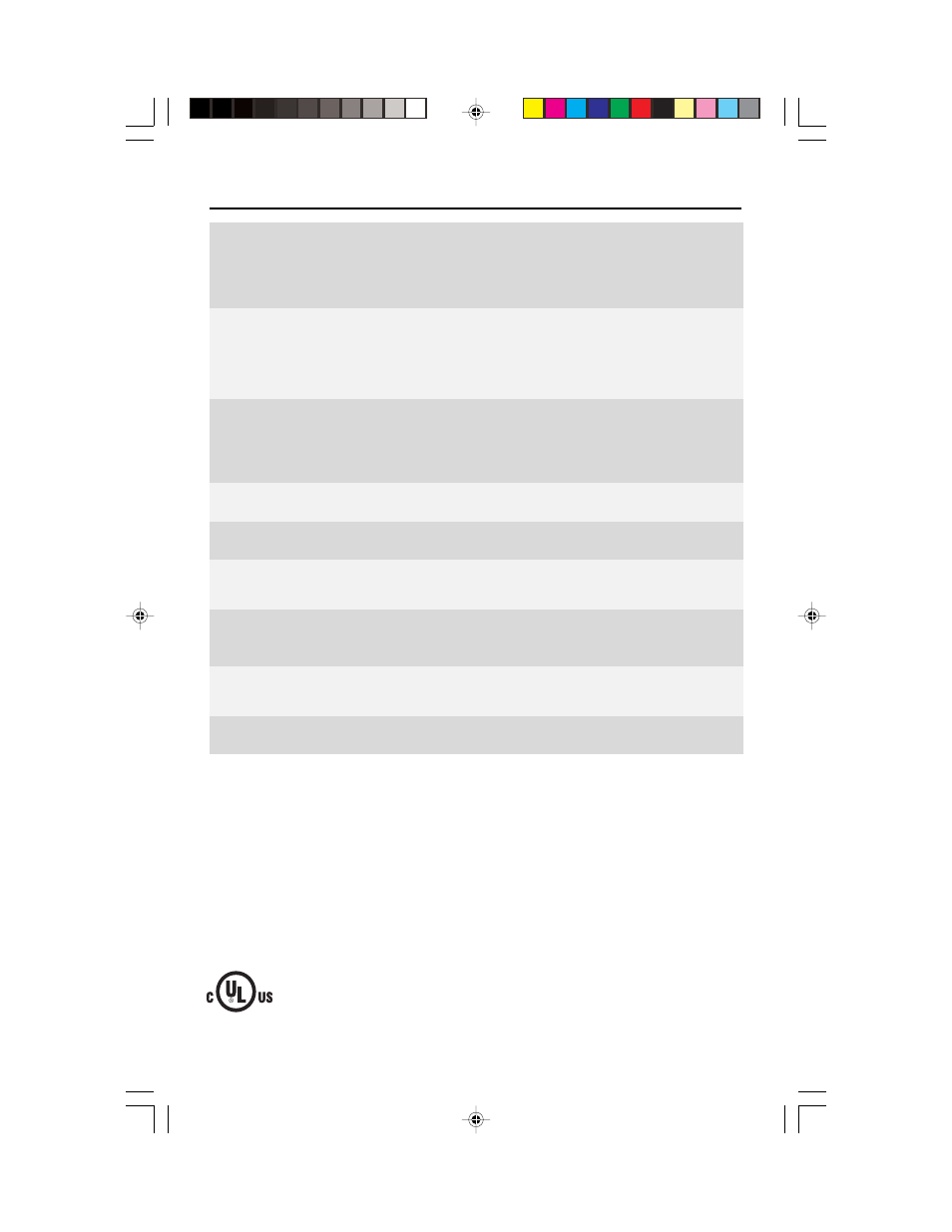 Especificaciones | Viking F20303 User Manual | Page 126 / 128