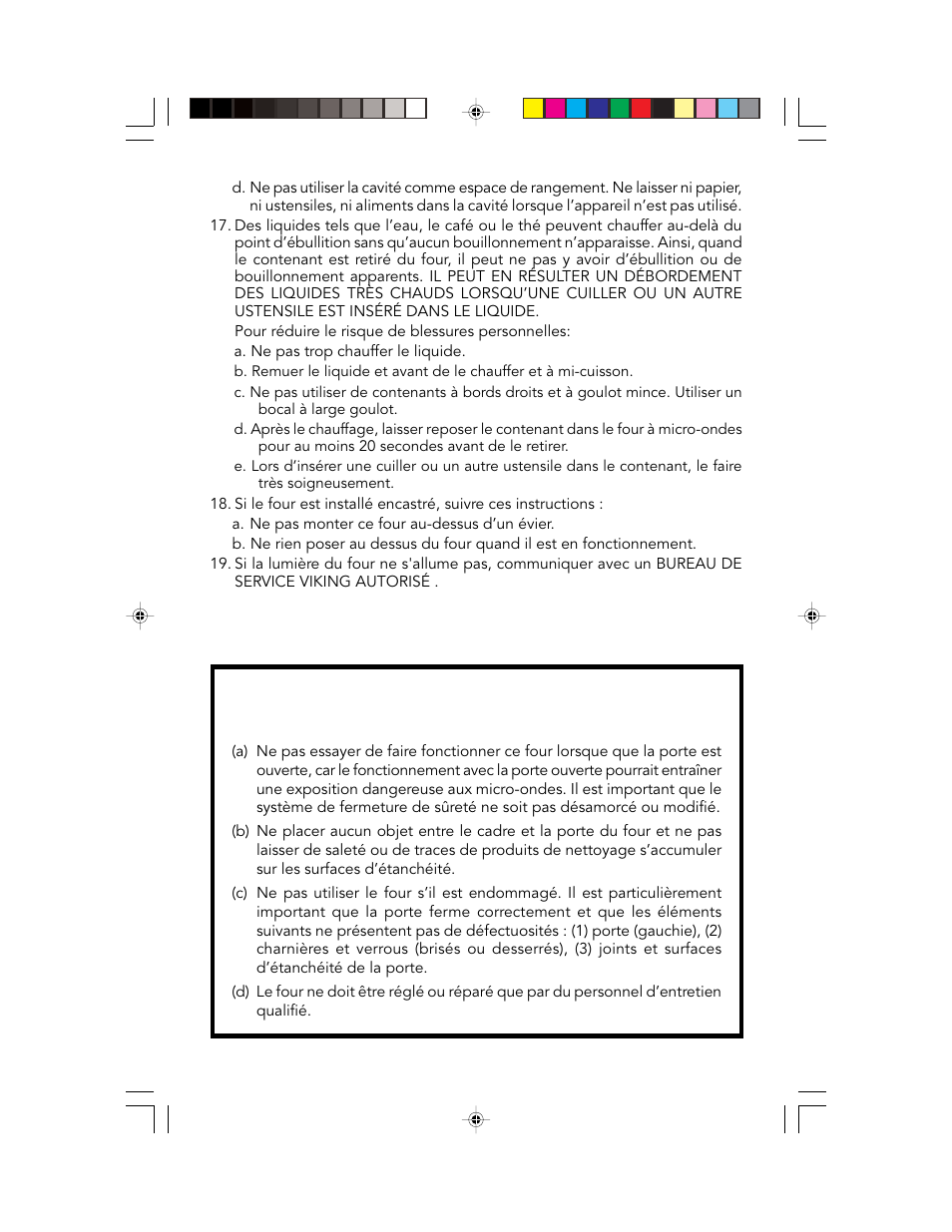 Conserver ce mode d’emploi | Viking F20303 User Manual | Page 45 / 128