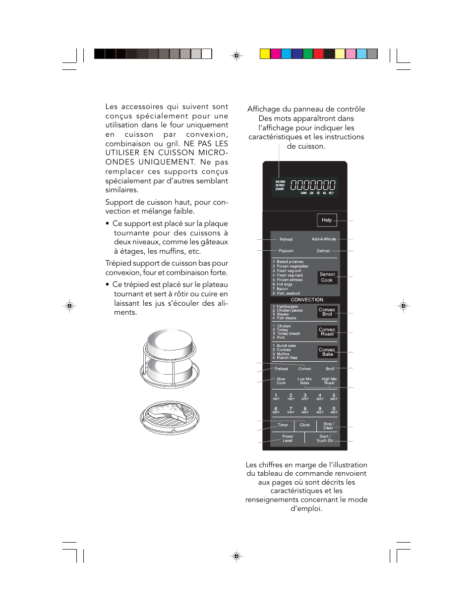 Tableau de commande, Accessoires | Viking F20303 User Manual | Page 57 / 128