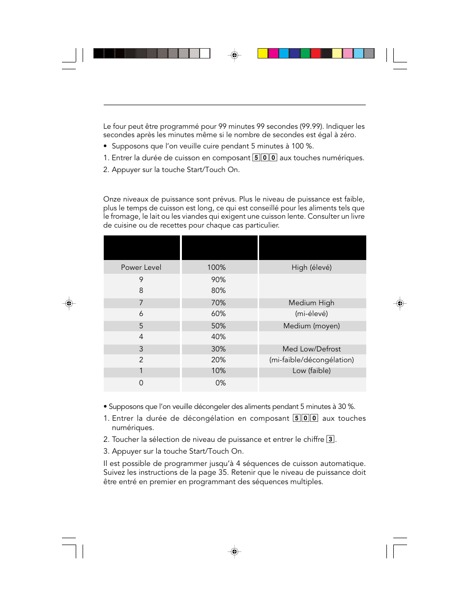 Fonctionnement manuel | Viking F20303 User Manual | Page 59 / 128