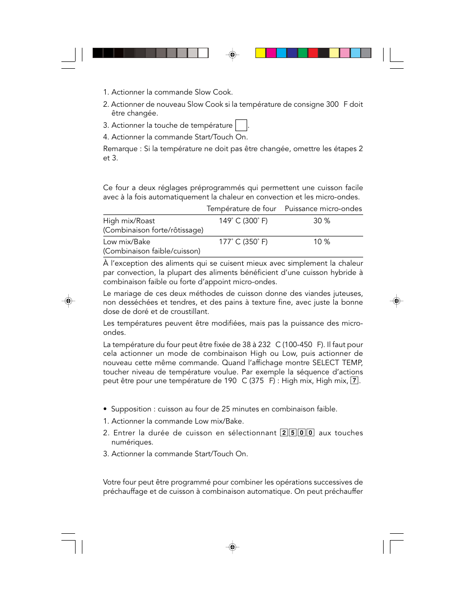 Cuisson avec combinaison automatique, Pour cuire avec combinaison automatique | Viking F20303 User Manual | Page 73 / 128