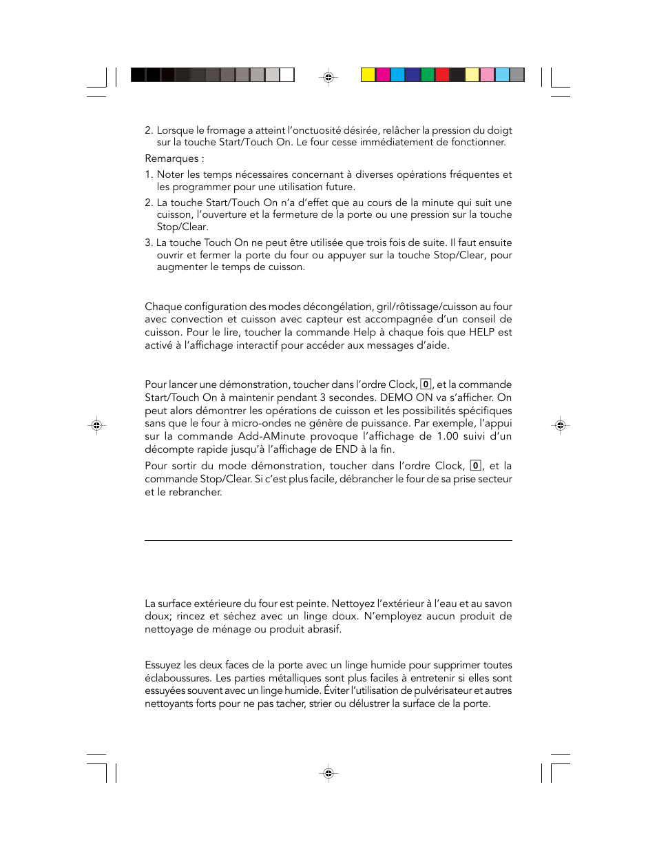 Nettoyage et entretien, Aide (indication à l’affichage), Mode de démonstration | Viking F20303 User Manual | Page 79 / 128