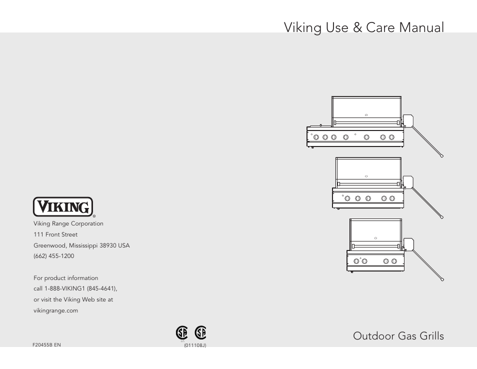 Viking F20455A User Manual | 18 pages