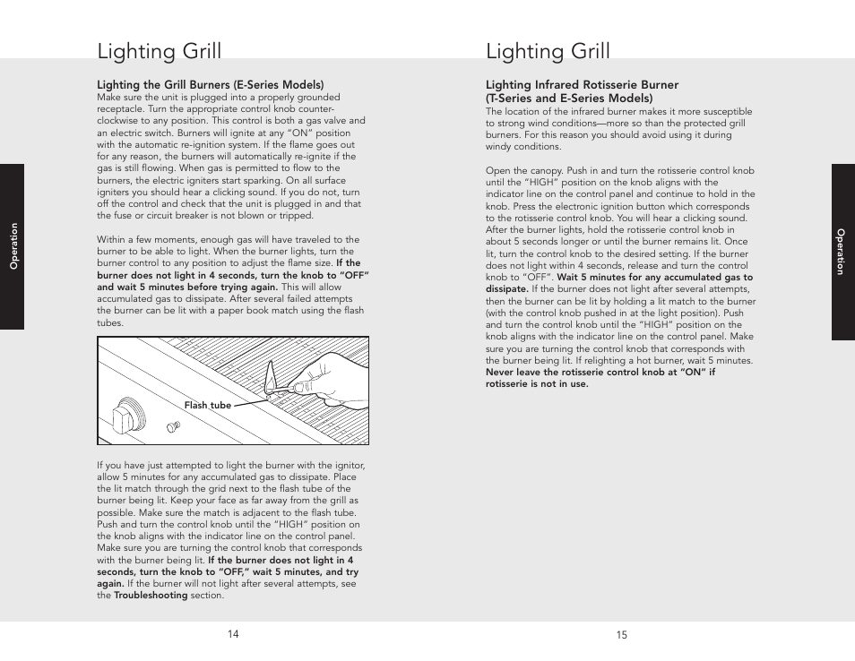 Lighting grill | Viking F20455A User Manual | Page 8 / 18