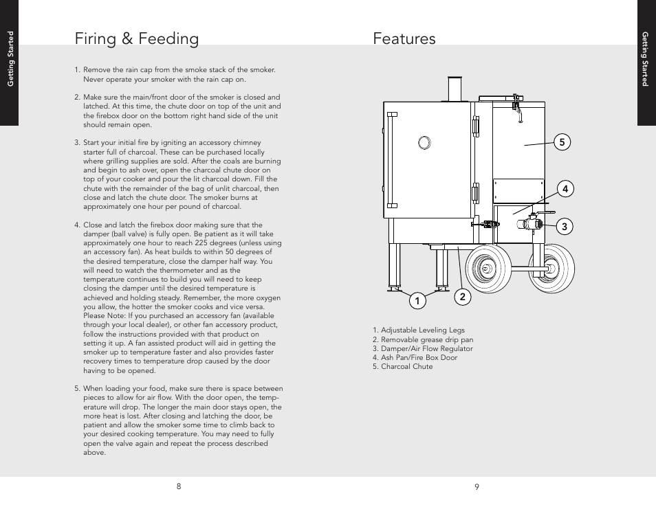 Features firing & feeding | Viking F20556 User Manual | Page 5 / 10