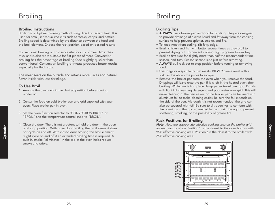 Broiling | Viking F20516 User Manual | Page 15 / 20