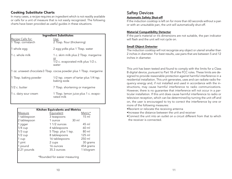 Saftey devices | Viking F20111C User Manual | Page 6 / 8