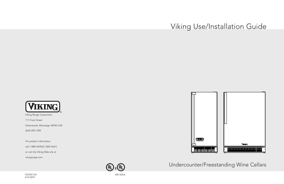 Viking F20050 EN User Manual | 16 pages