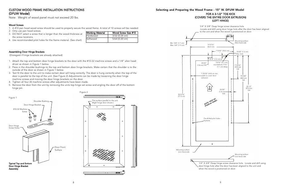 D df fu uw w m mo od de ell)) | Viking F20050 EN User Manual | Page 5 / 16