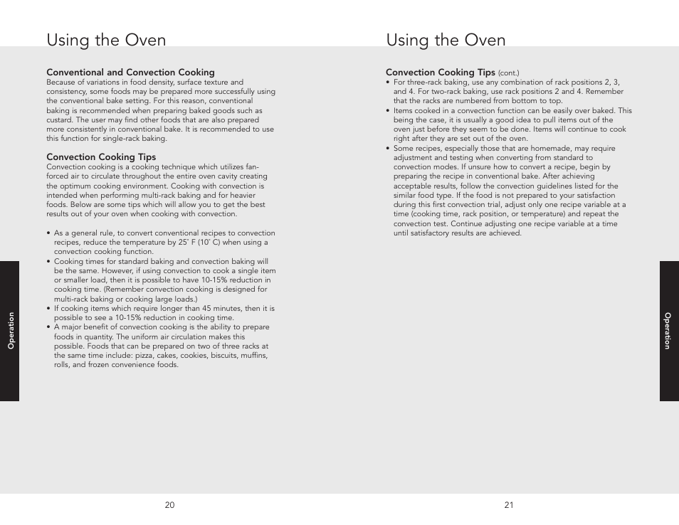 Using the oven | Viking F20517 User Manual | Page 11 / 20