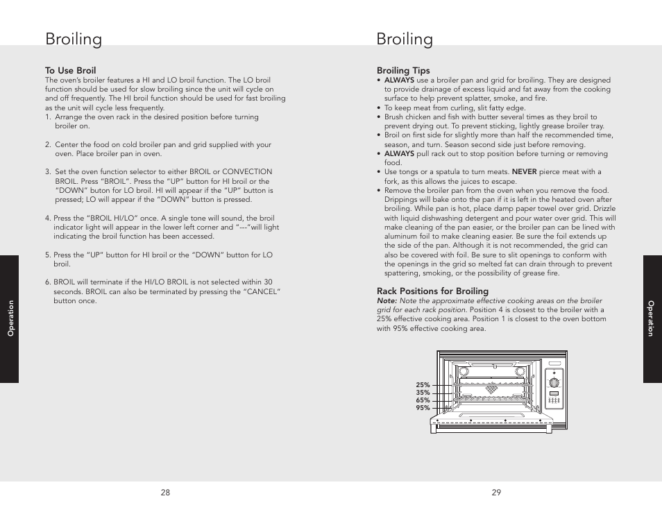 Broiling | Viking F20517 User Manual | Page 15 / 20