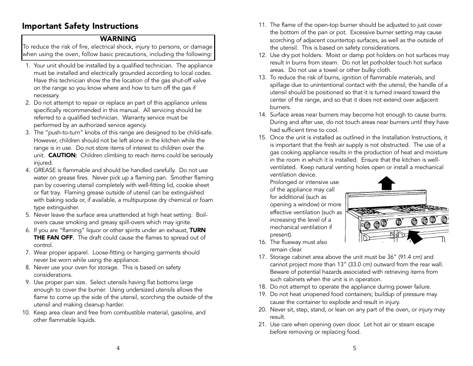 Important safety instructions | Viking F20143D User Manual | Page 3 / 20