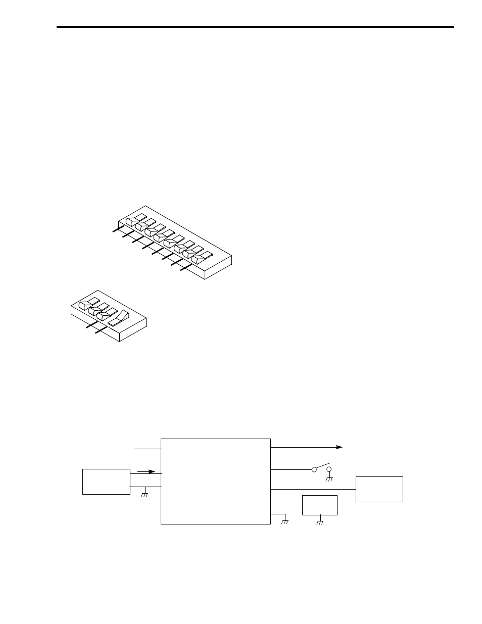 On the cim, connect a balanced ac voltmeter at j12, Figure 7-23 mac switch settings, 5 blank and burst - fsk data from switch | Figure 7-24 battery revert test setup | Viking 242-2009-632 User Manual | Page 151 / 260