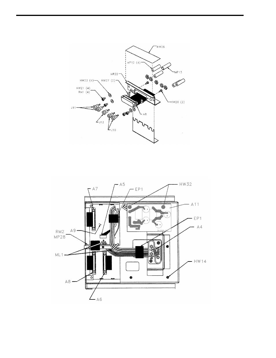 Figure 10-1 rf module interface connector, Figure 10-2 backplane cable connections | Viking 242-2009-632 User Manual | Page 208 / 260