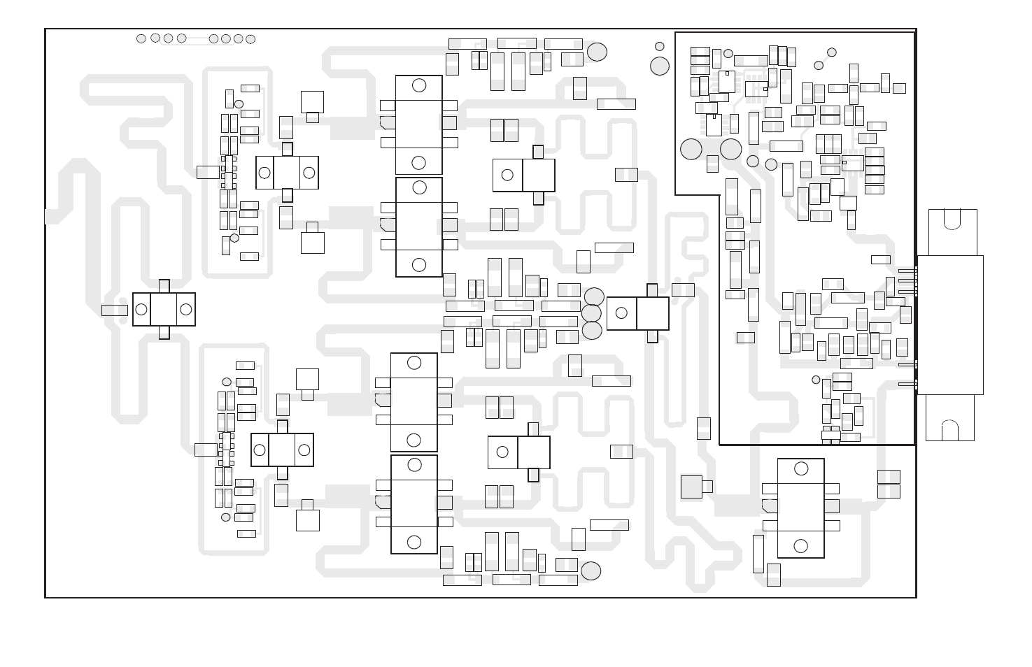 Figure 10-23 160w power amplifier component layout, R730, R701 | Q502, U501 | Viking 242-2009-632 User Manual | Page 224 / 260