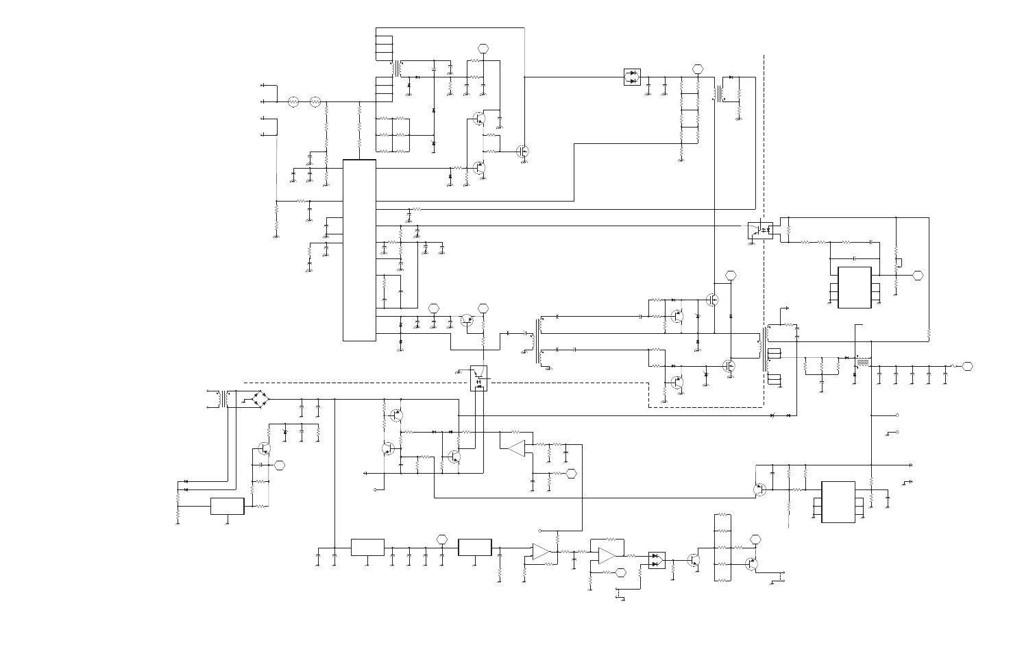 Figure 10-46 power supply schematic (1 of 2) | Viking 242-2009-632 User Manual | Page 247 / 260