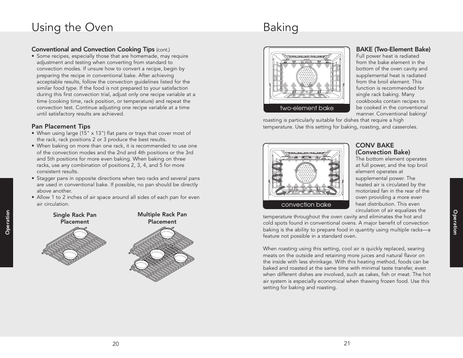 Baking, Using the oven | Viking F20507 User Manual | Page 11 / 26