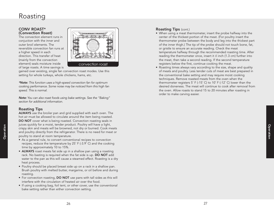 Roasting | Viking F20507 User Manual | Page 14 / 26