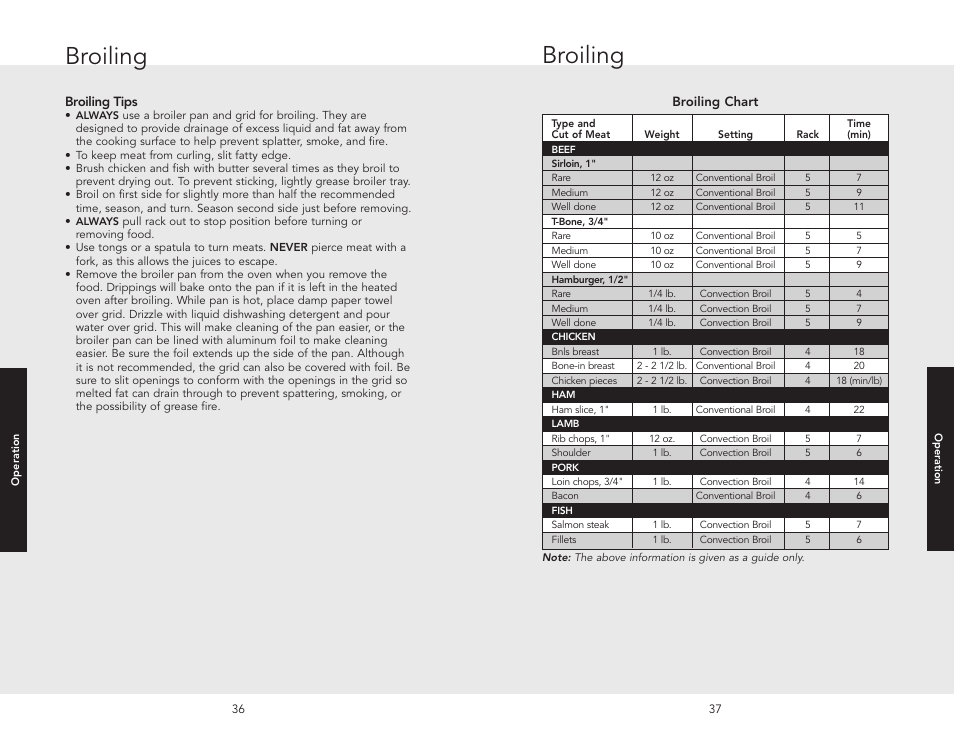 Broiling | Viking F20537B EN User Manual | Page 19 / 28