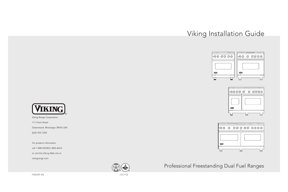 Viking F20533 EN User Manual | 14 pages