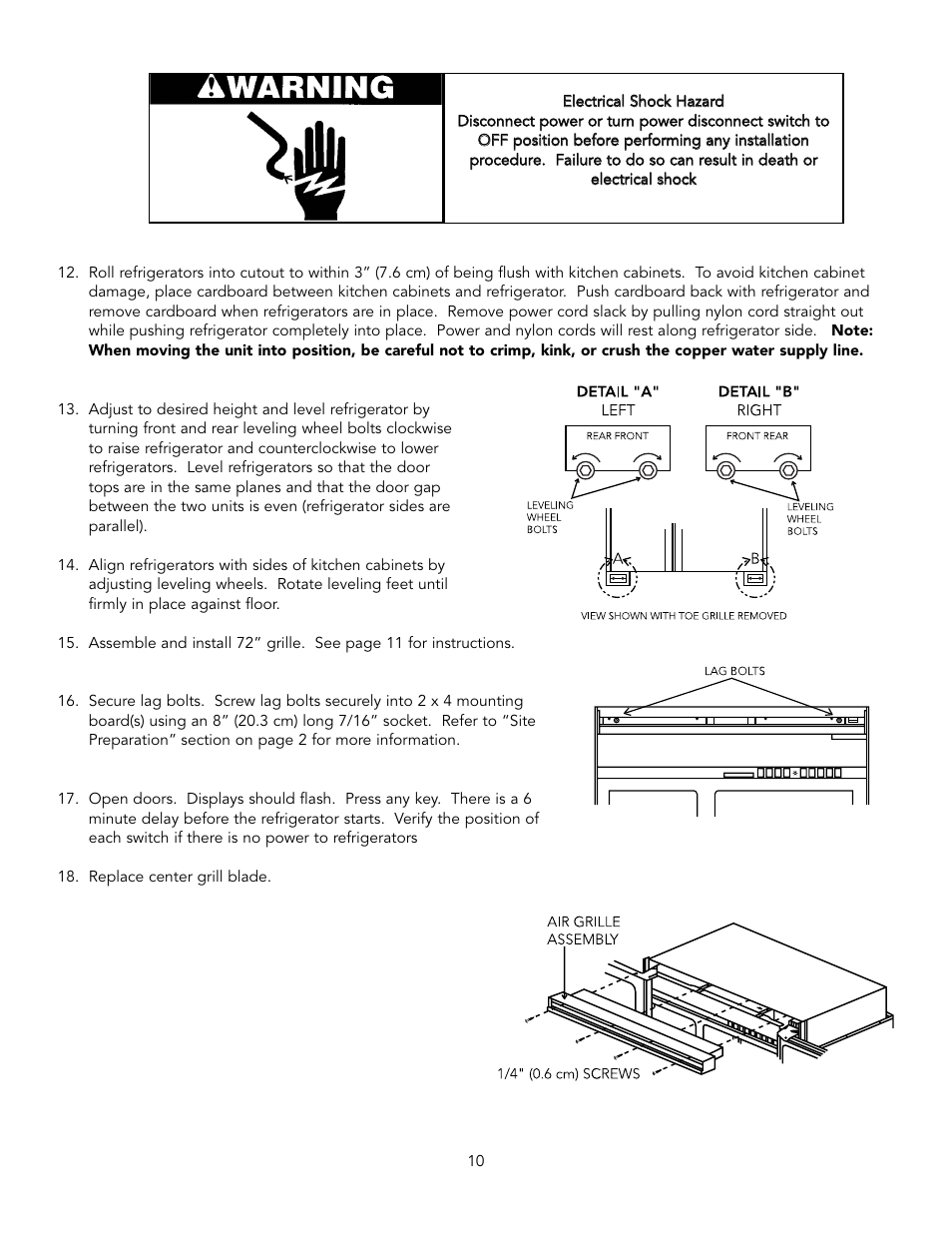 Viking BRTGK72SS User Manual | Page 10 / 16