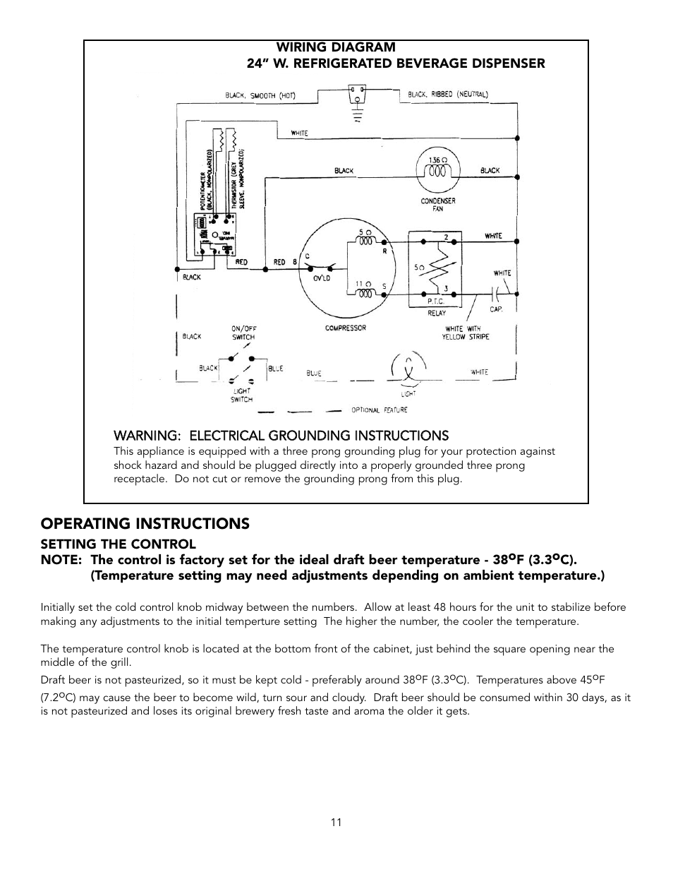 Viking VRBD/VUBD 24" W. BEVERAGE DISPENSER User Manual | Page 11 / 16