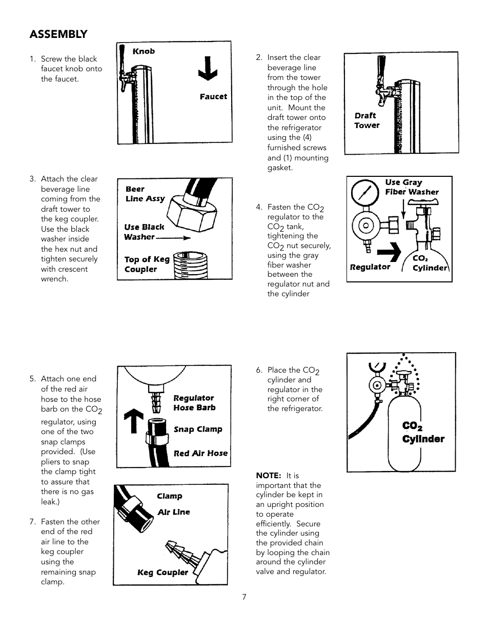 Assembly | Viking VRBD/VUBD 24" W. BEVERAGE DISPENSER User Manual | Page 7 / 16