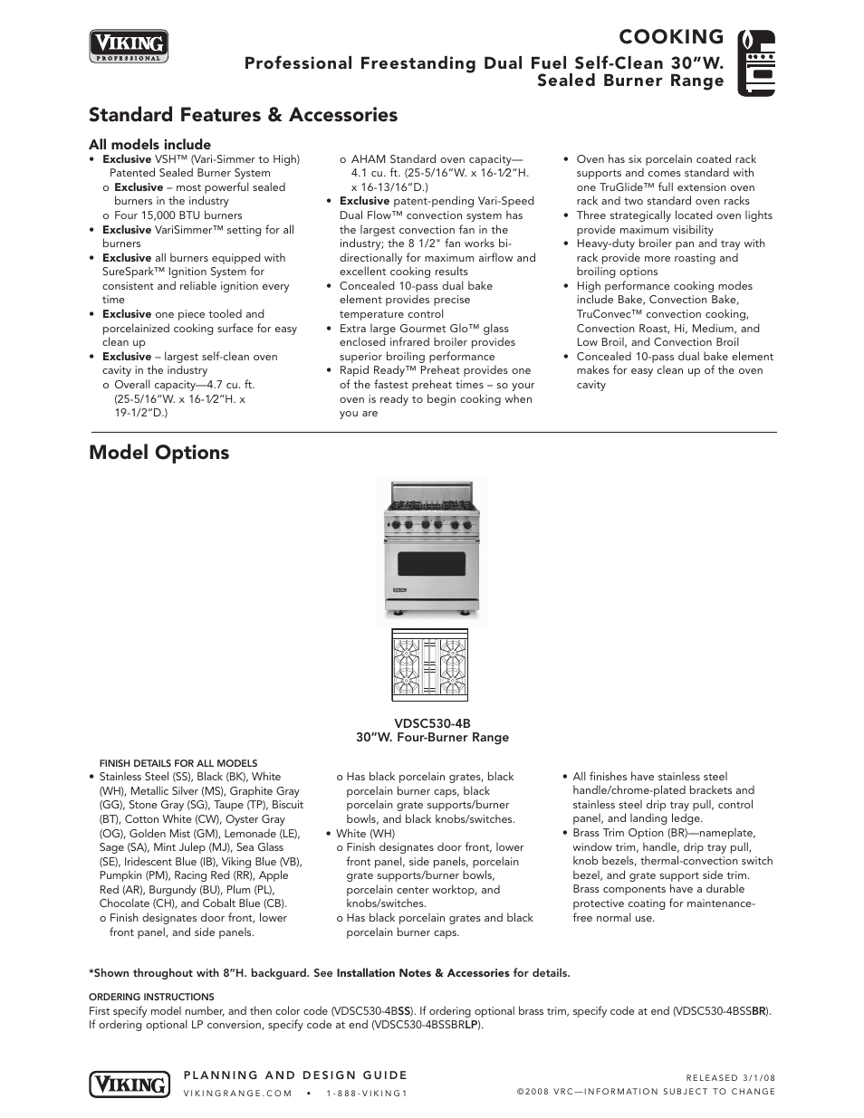 Viking VDSC User Manual | 6 pages