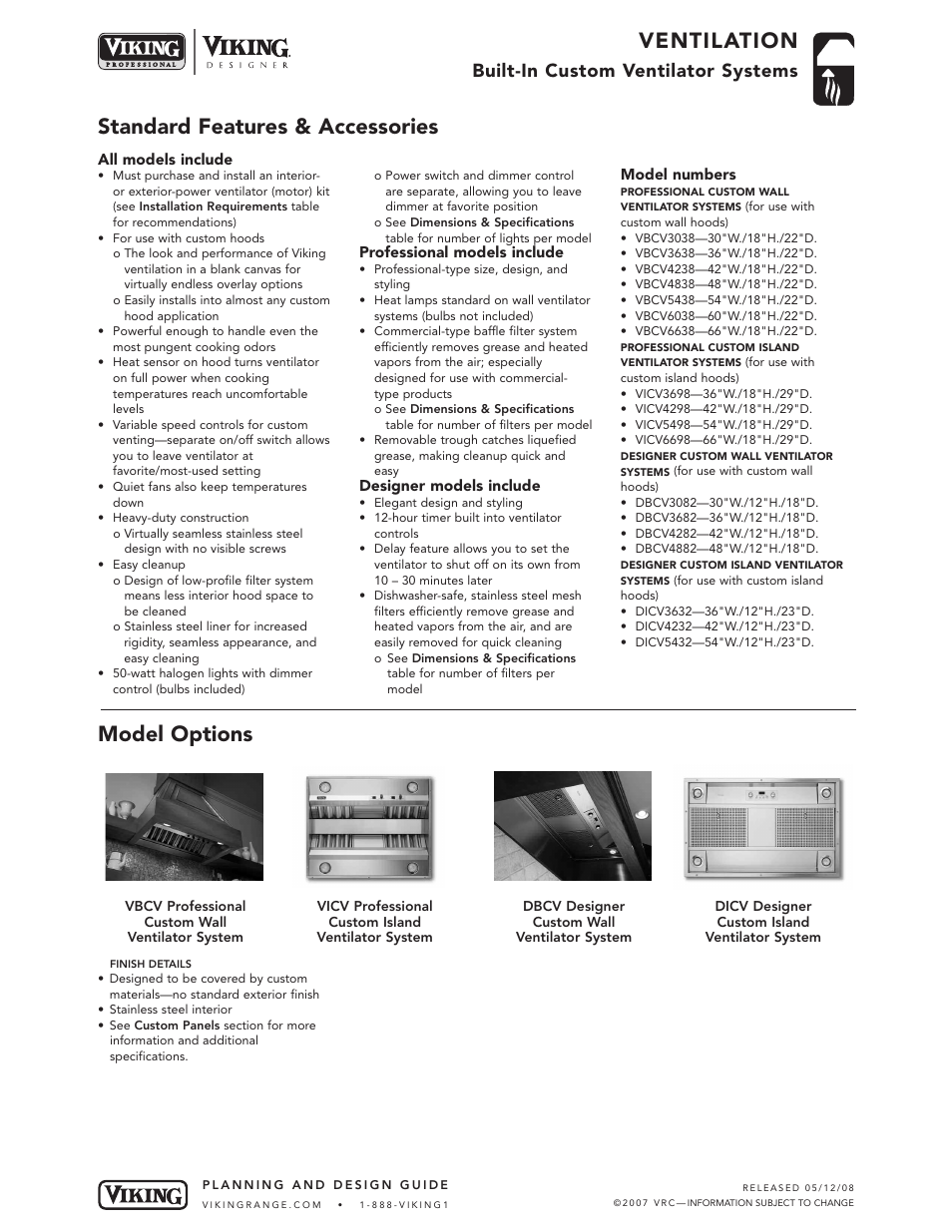 Viking VICV User Manual | 4 pages