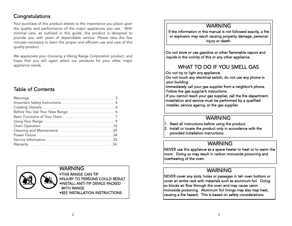 Viking F1220L User Manual | Page 2 / 20