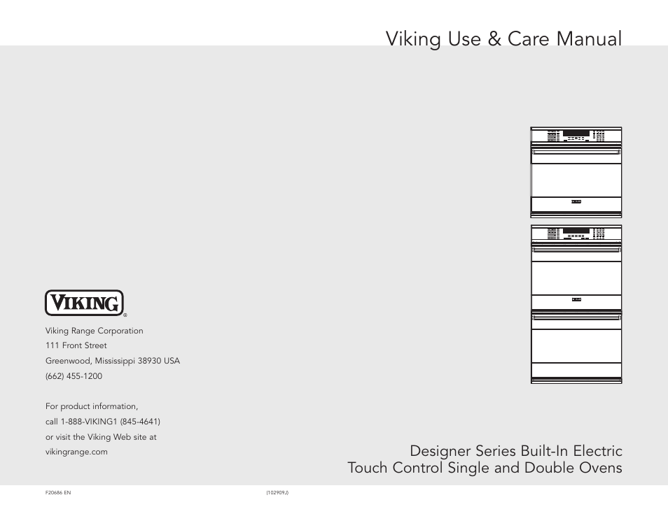 Viking F20686 User Manual | 34 pages