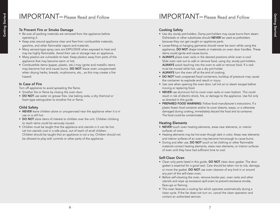 Important | Viking F20686 User Manual | Page 4 / 34