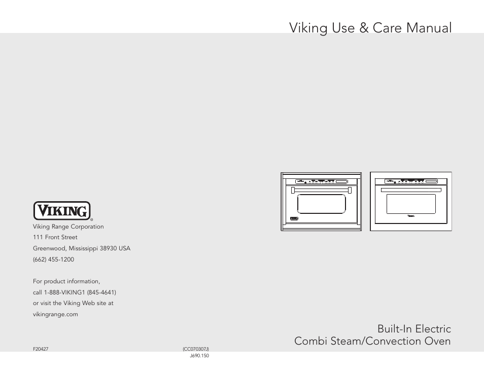 Viking VESO J690.150 User Manual | 24 pages