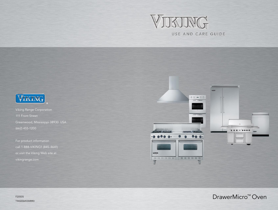 Viking DrawerMicro Drawer Micro Oven User Manual | 108 pages