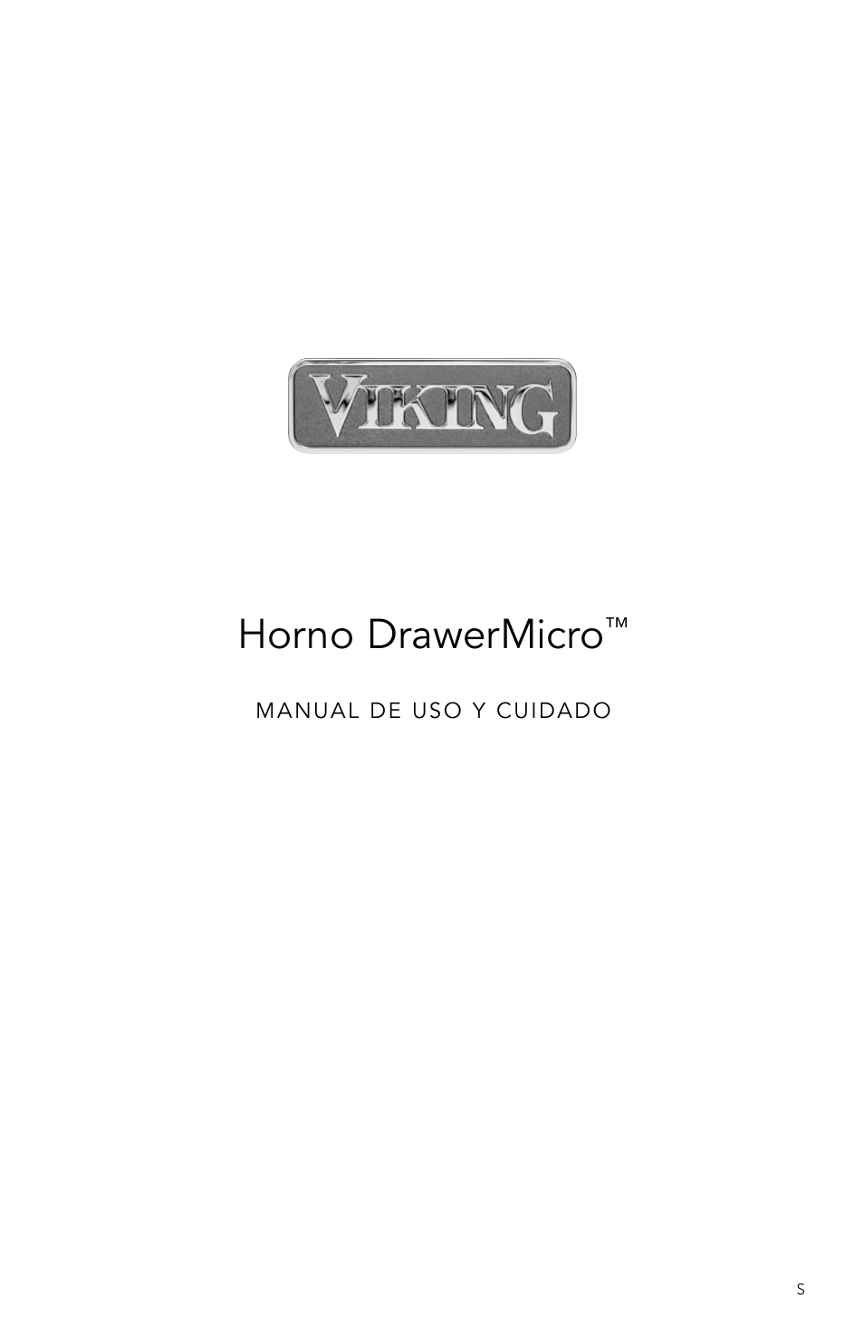 Sp_12-19-07.pdf, Horno drawermicro | Viking DrawerMicro Drawer Micro Oven User Manual | Page 35 / 108
