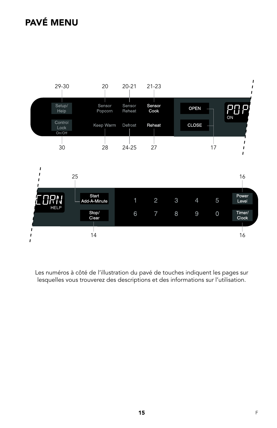 Pavé menu | Viking DrawerMicro Drawer Micro Oven User Manual | Page 83 / 108
