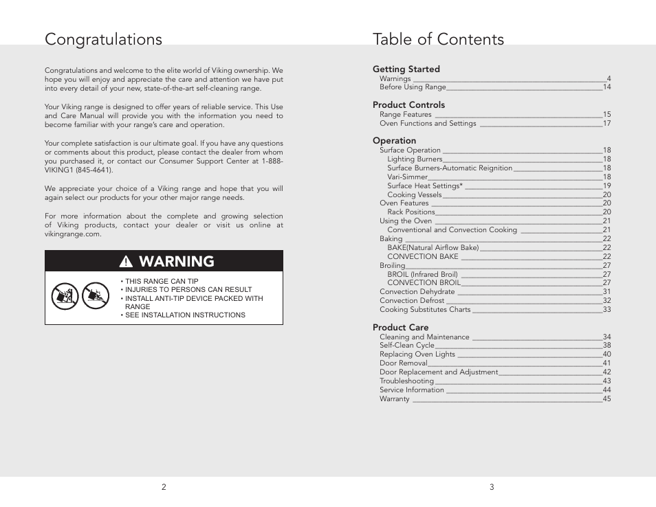 Viking F20512 User Manual | Page 2 / 24