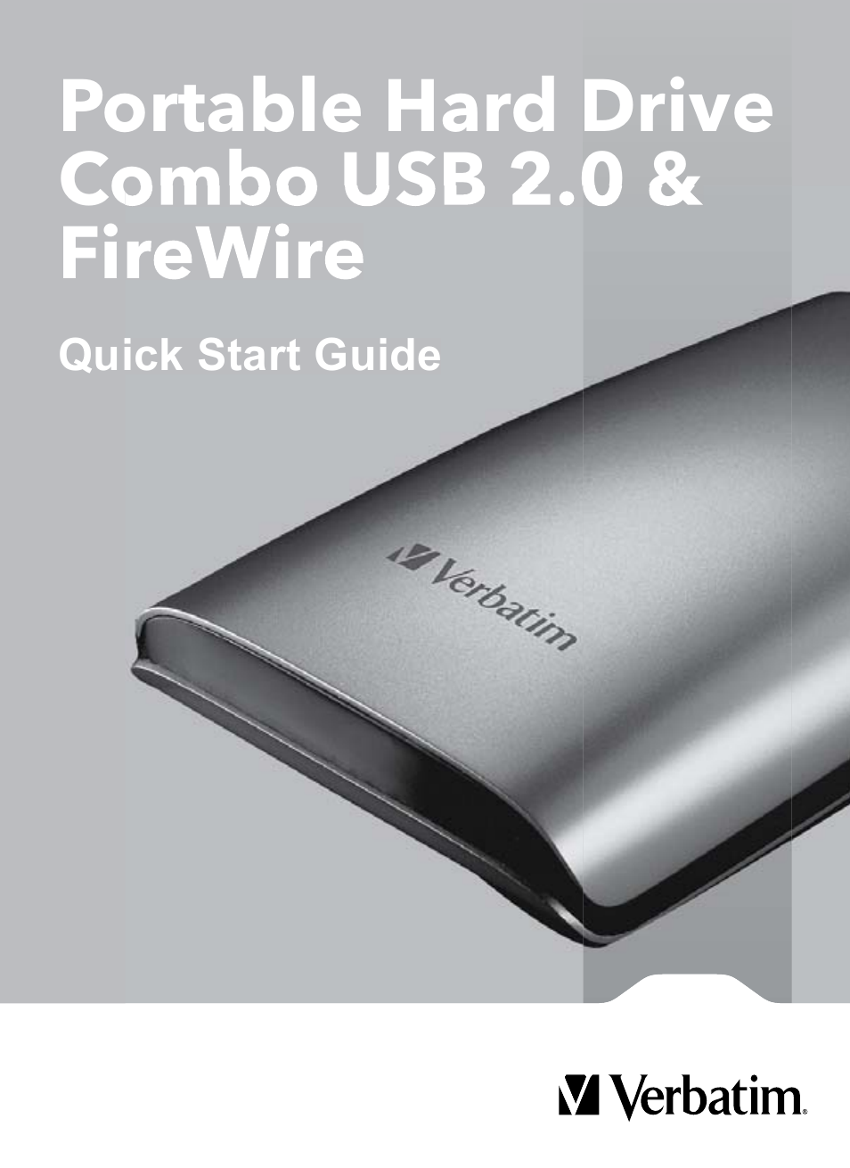 Verbatim Portable Hard Drive Combo USB User Manual | 31 pages