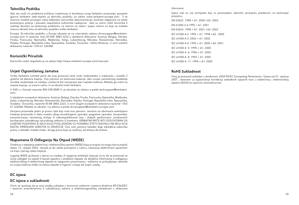 Verbatim Portable Hard Drive Combo USB User Manual | Page 28 / 31